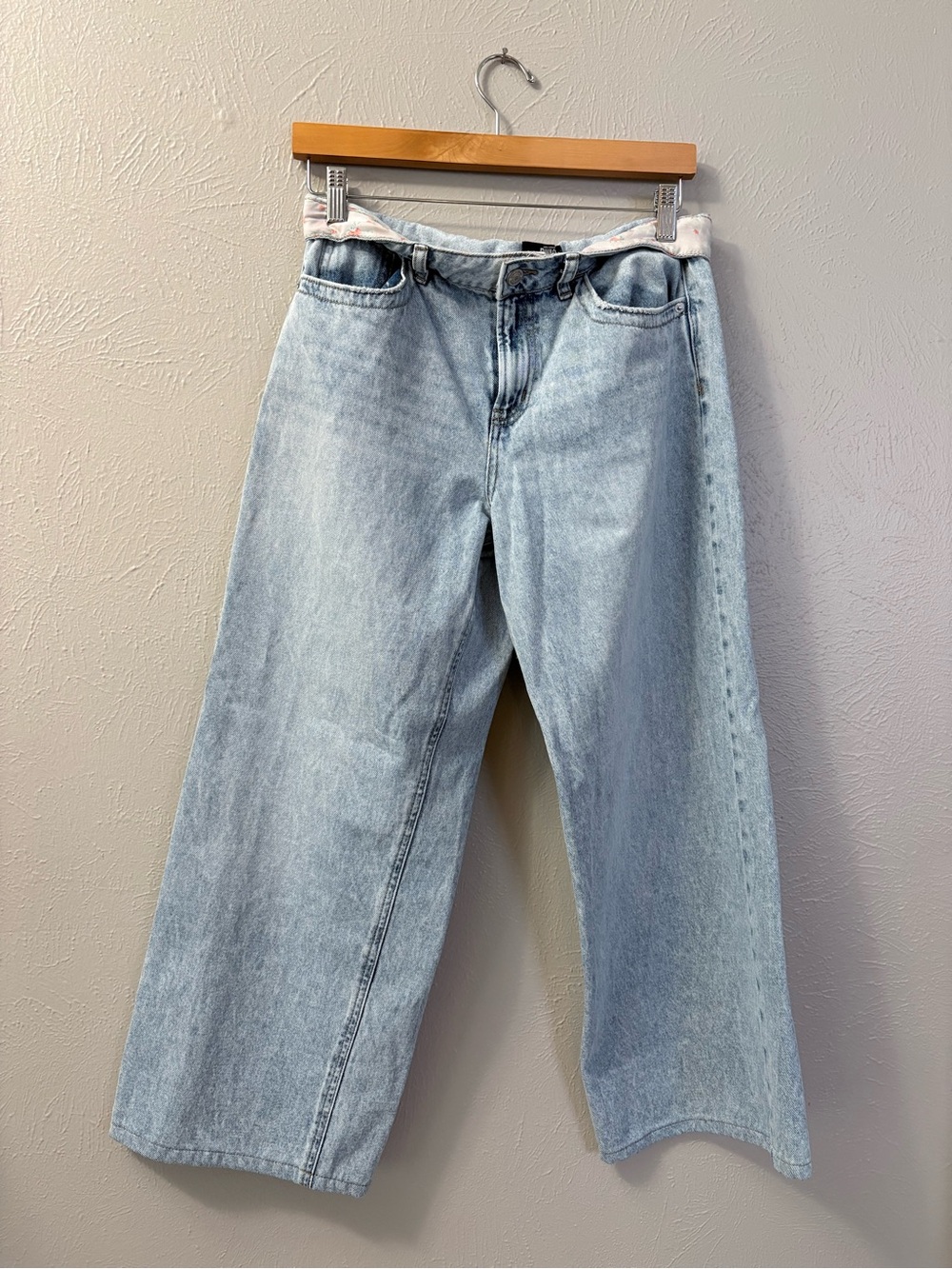 High-Rise Light Wash Wide-Leg Jeans for Women